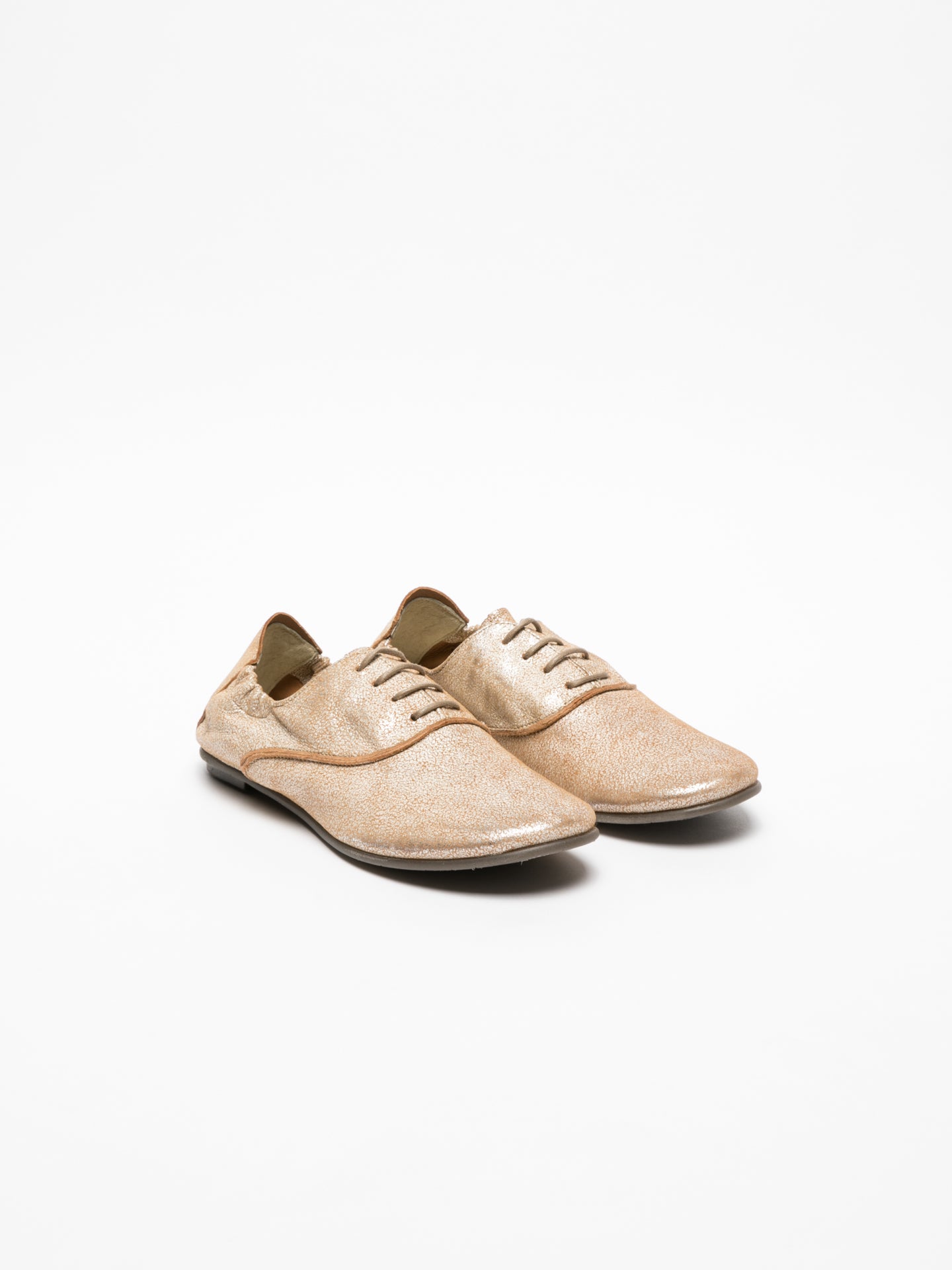 Fly London Beige Oxford Shoes
